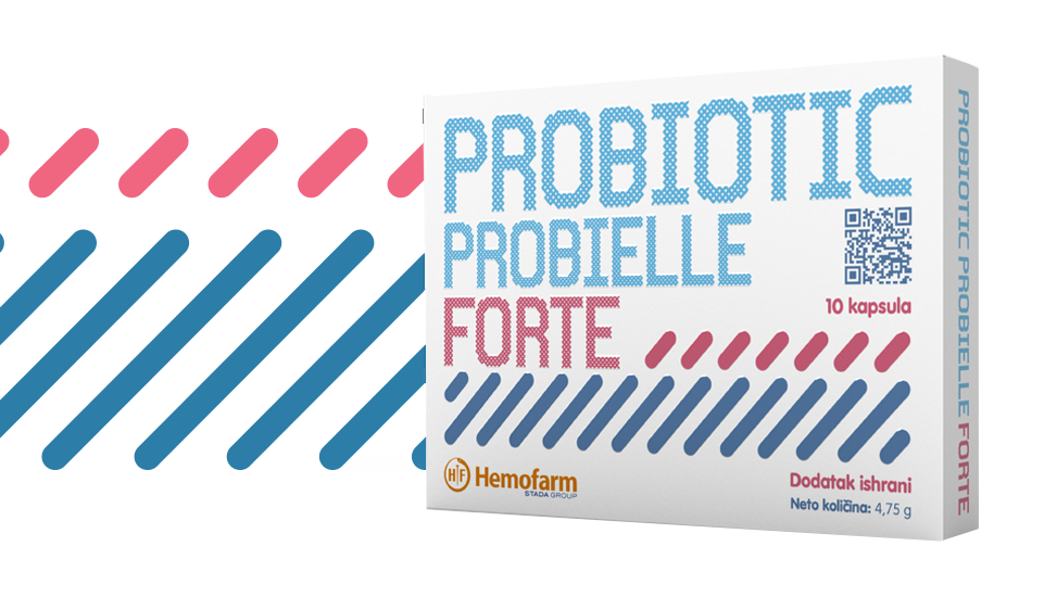Sprečava disbalans crevne flore koji nastaje uzimanjem antibiotika i posledično dijareje. Probiotic Forte pruža dvostruku zaštitu crevne flore